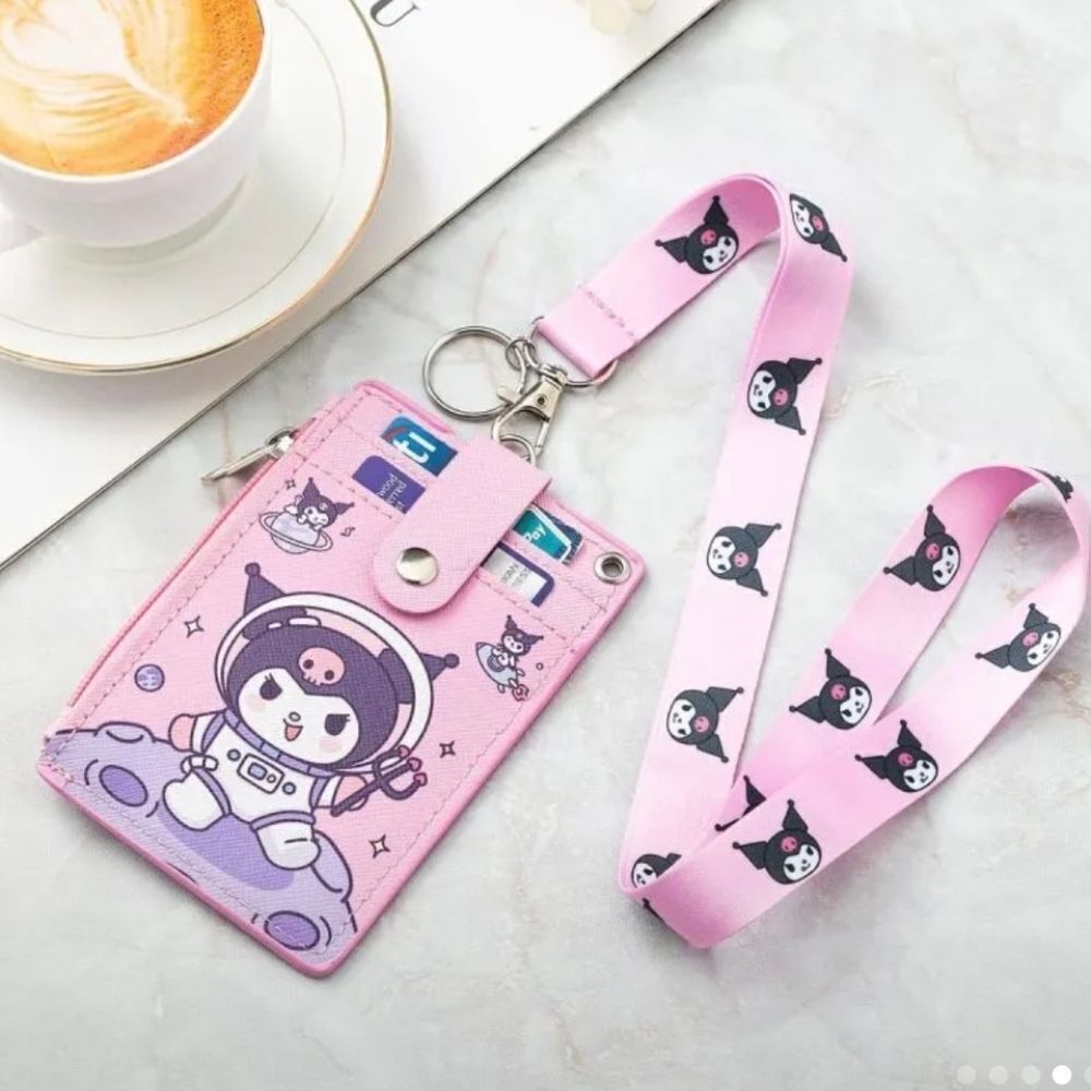 Hello Kitty Kuromi Lanyard Card/ID Holder